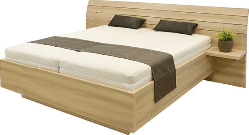 Dvoulůžková postel se zaobleným čelem Salina