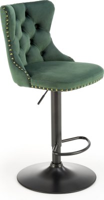 Elegantní barová židle H117 tmavězelená