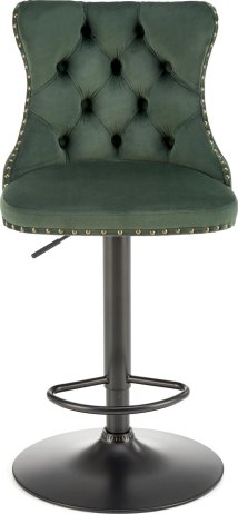 Elegantní barová židle H117 tmavězelená
