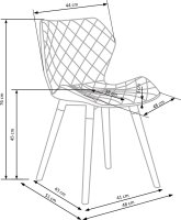 Elegantní jídelní židle K277