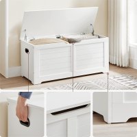 Bílá lavice s úložným prostorem LSB061T10