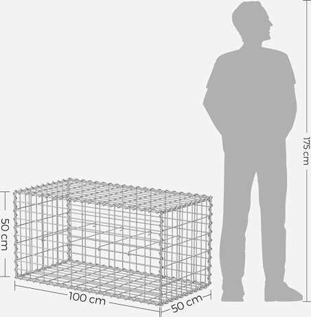 Gabion B155 100x50x50cm