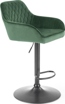 Barová židle H-103 tmavě zelená