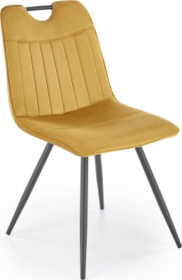 Hořčicová jídelní židle K521