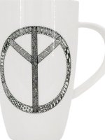 Hrnek Patchwork Peace, 600 ml