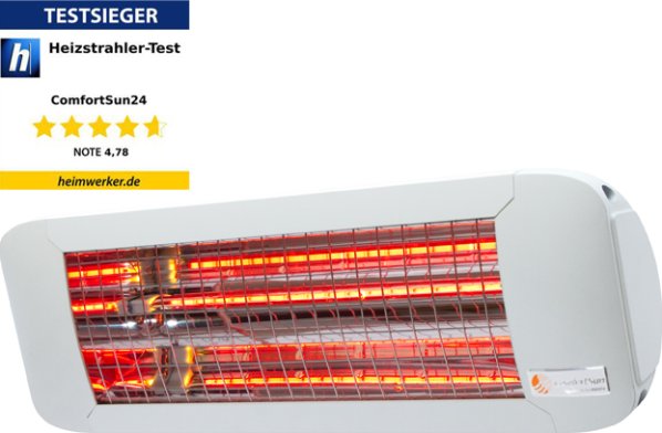 Infrazářič ComfortSun24 1400W, bez vypínače, White Glare