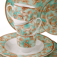 Jídelní souprava Decora turquoise, set 20 ks