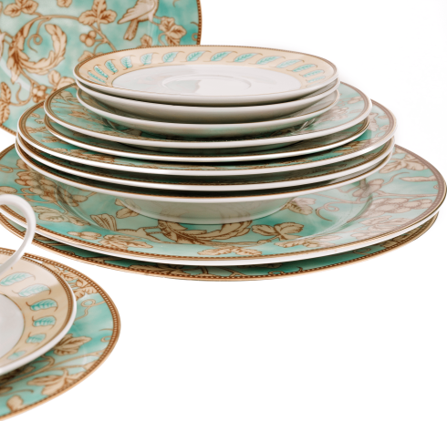 Jídelní souprava Decora turquoise, set 20 ks