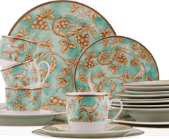 Jídelní souprava Decora turquoise, set 20 ks