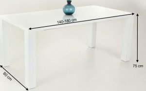 Rozkládací jídelní stůl ASPER 140/180, II. jakost