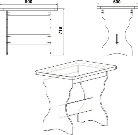 Jídelní stůl KS-02 bílá