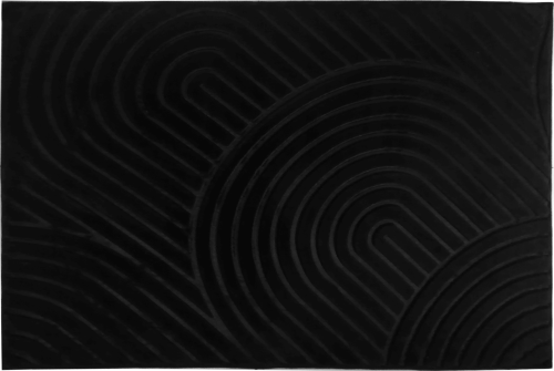 Černý koberec Figlook 75x100 cm
