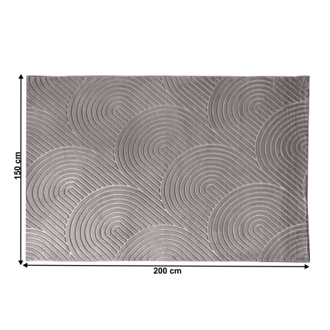 Šedý koberec Figlook 150x200 cm