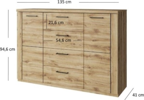 Komoda DOORSET 2D4S