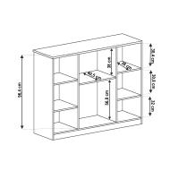 Komoda Comedor 5, dub lefkas