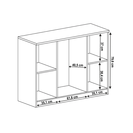 Komoda Comedor 4, dub lefkas
