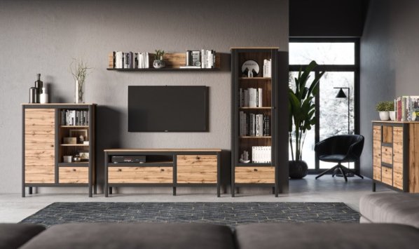 Vitrína LOFT 1W1S