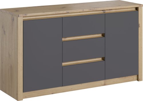 Komoda Malta K2DP artisan šedá