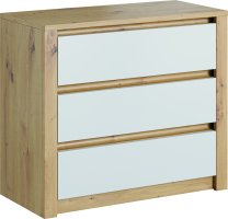 Komoda Malta K3S artisan bílá