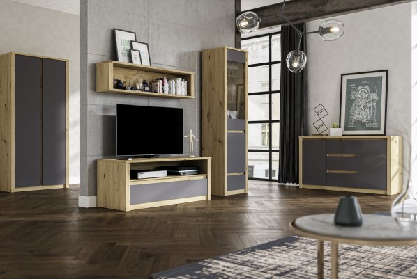 Komoda Malta K3S artisan šedá
