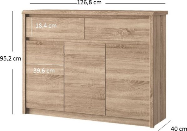 Komoda SOMMA 3d2s