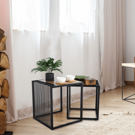 Set dvou stolků Prine, dub
