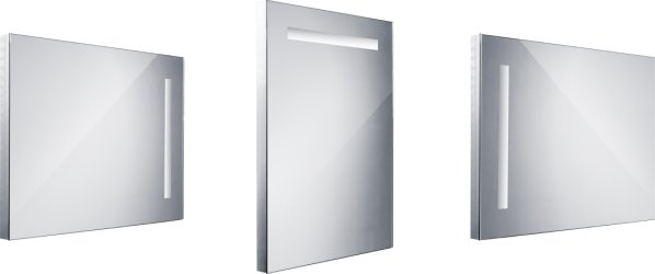 Koupelnové LED zrcadlo s ostrými rohy, 600x800mm