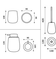 Koupelnový set Tabo TA SET-05