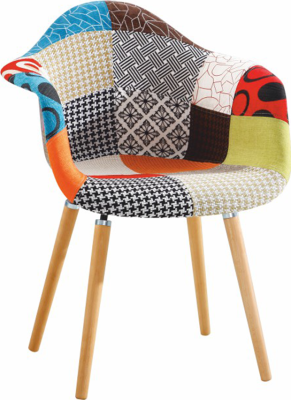 Křeslo Bordados, látka patchwork