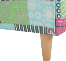 Křeslo Evier, látka patchwork M1