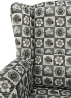 Křeslo Evier, látka patchwork N1