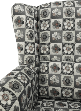 Křeslo Evier, látka patchwork N1