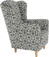 Křeslo Evier, látka patchwork N1