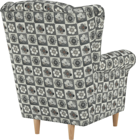 Křeslo Evier, látka patchwork N1