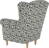 Křeslo Evier, látka patchwork N1