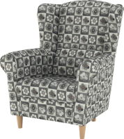 Křeslo Evier, látka patchwork N1