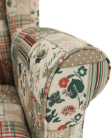 Křeslo Evier, látka patchwork Viorica 1