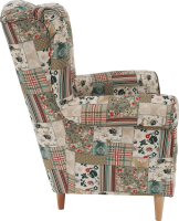 Křeslo Evier, látka patchwork Viorica 1