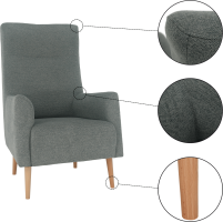 Mentolové křeslo ušák Homespot