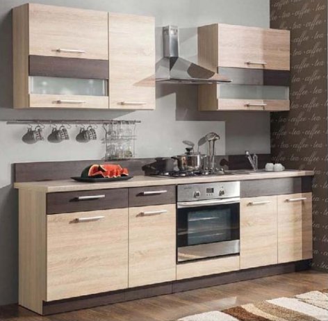Kuchyňská linka Modena 240 cm - rijeka světlá