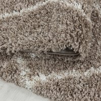 Kusový koberec Alvor Shaggy 3401 beige kruh