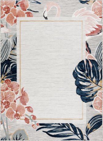 Kusový koberec Botanic 65240 Flamingo grey