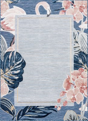 Kusový koberec Botanic 65240 Flamingo navy