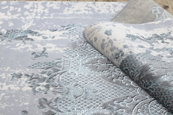 Kusový koberec Core W3824 Ornament Vintage cream/grey and blue