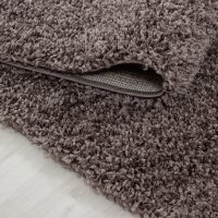 Kusový koberec Dream Shaggy 4000 taupe kruh