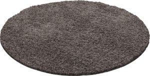 Kusový koberec Dream Shaggy 4000 taupe kruh