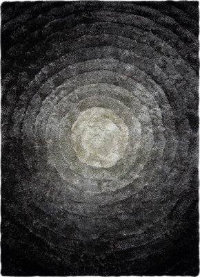 Kusový koberec Flim 008-B2 Circles grey
