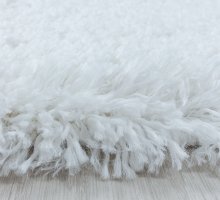 Kusový koberec Fluffy Shaggy 3500 white kruh
