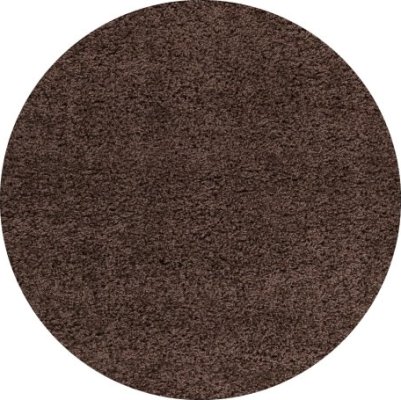 Kusový koberec Life Shaggy 1500 brown kruh