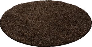 Kusový koberec Life Shaggy 1500 brown kruh